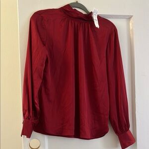 WHBM Satin NWT Red Women's blouse
